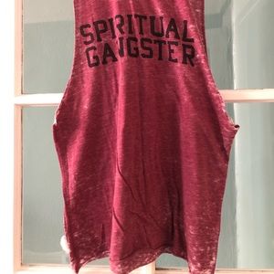 Spiritual gangster medium tank top.